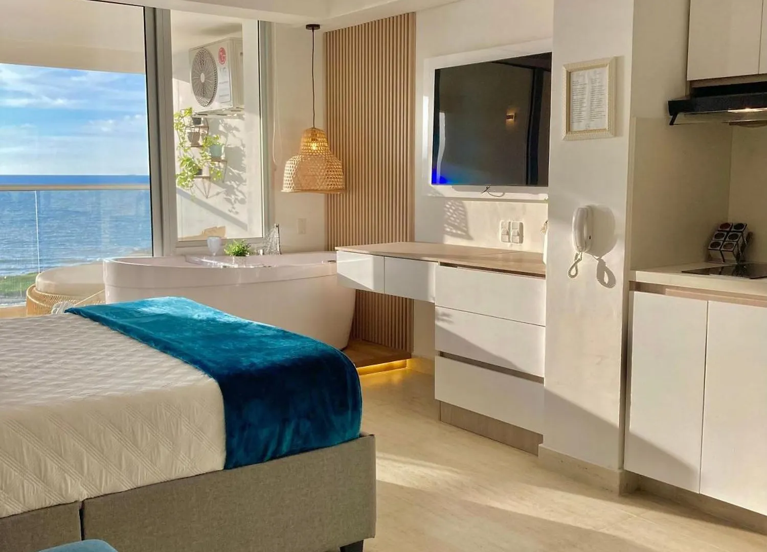 Cb803 Suite -Relajante Tina Vista Al Mar-Atardecer Cartagena Διαμέρισμα